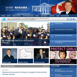 Mark Warawa, Member of Parliament, Langley